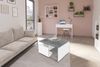 Couchtisch >TWIN 1< in Beton LA-weiß Edelglanz - 70x36x70cm (BxHxT) Bild 4