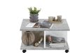 Couchtisch >TWIN 1< in Beton LA-weiß Edelglanz - 70x36x70cm (BxHxT) Bild 2