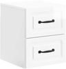 vidaXL Wandmontierter Nachttisch 2 pcs Hochglanz Weiß Holzwerkstoff 899324 Bild 5