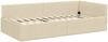 vidaXL Eckbettgestell mit Kopfteil Creme 90 cm x 190 cm Samt 42016041 Bild 3