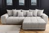 riess-ambiente Big-Sofa ELEGANCIA 285cm champagner beige, Einzelartikel 1 Teile, XXL Couch · Cord · mit Federkern · inkl. Kissen · Modern Design Bild 3