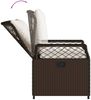 vidaXL 7-tlg. Garten-Essgruppe mit Kissen Braun Poly Rattan 3262926 Bild 5