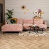 Bronx71 Ecksofa Denver Chenille pink links Bild 3
