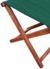 Klappbarer Gartenhocker X-Stuhl dunkel mit grünem Stoff V-10-216-04Doppelpack Bild 5