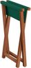 Klappbarer Gartenhocker X-Stuhl dunkel mit grünem Stoff V-10-216-04Doppelpack Bild 4