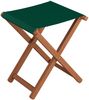 Klappbarer Gartenhocker X-Stuhl dunkel mit grünem Stoff V-10-216-04Doppelpack Bild 2