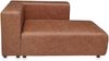 Sofa Suldal 2-Sitzer mit Longchair Wildlederimitat Hellbraun [en. casa] Bild 5