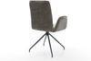 Drehstuhl Vinja-Flex Bouclé Soft Schlamm Kreuzgestell konisch Schwarz 180° drehbar Bild 5