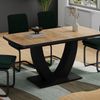 Esstisch Fenaro Goldkraft Eiche/Schwarz 120 x 80 cm ausziehbar Vicco Bild 5