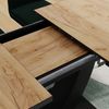 Esstisch Fenaro Goldkraft Eiche/Schwarz 120 x 80 cm ausziehbar Vicco Bild 4