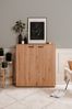 Finori Satos 02A Kommode / Schuhschrank, Dekor Artisan Oak| Schuhschrank für Flur | Maß: B x H x T ca. 100 x 110 x 34 cm | Schuhschrank mit Platz für bis zu 24 Paar Schuhe 2 Türen mit jeweils 2 Einlegeböden und 3 Kunststoffstangen zur Schuhfixierung Korpus je... Bild 2