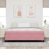 vidaXL Bettrahmen mit Matratze Rosa 180 x 200 cm Stoff 3399083 Bild 3