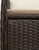 vidaXL 7-tlg. Garten-Bistro-Set mit Kissen Braun Poly Rattan 3277069 Bild 5
