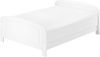 Weißes Bett Seniorenbett extra hoch 140x200 weiß Zubehör wählbar V-60.44W-14Rollrost und Matratze inkl. Bild 2