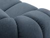 Micadoni Ecksofa Diana 3-Sitzer Rechts Strukturierter Samtstoff Jeansblau Bild 4