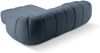 Micadoni Ecksofa Diana 3-Sitzer Rechts Strukturierter Samtstoff Jeansblau Bild 3