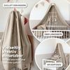 lilimaus Betthimmel Handgefertigter Baumwoll Betthimmel für Babybett, Gold Applikation, Stilvolle Musselin-Deko für Kinderzimmer, handgefertigt aus Baumwolle Bild 2