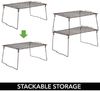 mDesign Regaleinsatz Schrankeinsatz Organizer faltbar stapelbar Metall Bronze Bild 4