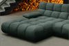 KAWOLA Sofa VIVIEN Ecksofa Feincord grün Longchair links 85 x 178 x 290 cm Bild 5