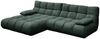 KAWOLA Sofa VIVIEN Ecksofa Feincord grün Longchair links 85 x 178 x 290 cm Bild 3
