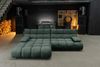 KAWOLA Sofa VIVIEN Ecksofa Feincord grün Longchair links 85 x 178 x 290 cm Bild 2