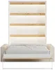 Vente-unique - RAPILI Bett Holz, Platte BeigeWeiß - B 133 cm239,2 cm x H 225,2 cm x L 180 cm Bild 5