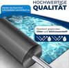 KESSER® Pool Solarabdeckplane | Solarfolie Stärke 120µm | Solarabdeckung Solarplane zuschneidbar | Poolsolarplane Solar Folie inkl. 1x Schere, 1x Lochzange & 12x Ösen | Poolheizung für Wassererwärmung Schwarz, Ø 457 cm Bild 3