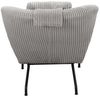 SalesFever Relaxliege Liege mit Texturstoff in Hellgrau Bild 5