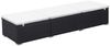 vidaXL Sonnenliegen mit Auflage 2 Stk. Poly Rattan Schwarz 277088 Bild 5