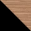 Kommode Volkiro 150 3D mit 3 Drehtüren (Farbe: Schwarz / Nuss) Bild 5