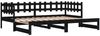 vidaXL Tagesbett Ausziehbar Schwarz 2x(90x190) cm Massivholz Kiefer 840393 Bild 5