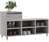vidaXL Schuhregal Grau Sonoma 102x36x60 cm Holzwerkstoff 831362 Bild 3