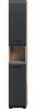 Hochschrank >Ice< in Nox Oak / Schwarz - 30x185x30cm (BxHxT) Bild 2