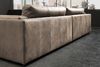 KAWOLA Big Sofa RAINA Leder taupe 85 x 150 x 254 cm Bild 5