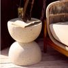 Design Beistelltisch FIBRA 45cm Fieberglass Terrazzo-Look Indoor Outdoor Bild 3