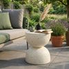 Design Beistelltisch FIBRA 45cm Fieberglass Terrazzo-Look Indoor Outdoor Bild 2