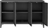 Dmora Kommode Cocullo, Wohnzimmerbuffet, Wohnzimmer-Sideboard, Moderne Küchen-Speisekammer, 120x40 h73 cm, Schiefer Bild 4