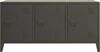 Dmora Kommode Cocullo, Wohnzimmerbuffet, Wohnzimmer-Sideboard, Moderne Küchen-Speisekammer, 120x40 h73 cm, Schiefer Bild 5
