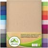 leevitex® Spannbettlaken Spannbettlaken Premium Elasthan, Gummizug: rundum, blickdicht, Anti-Pilling, 97% Baumwolle, 3% Elasthan, 40 cm Steg Bild 4