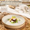 SÄNGER Pastaschalen Set Rio Creme - 6 teilig aus Steingut Bild 2