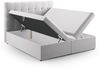 Micadoni Boxspringbett Mamaia Samt Bluvel Silber 140x200 Bild 4