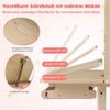 COSTWAY Kindertisch, mit Regal & Schublade, höhenverstellbarer, ab 3 Jahre Bild 3