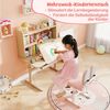 COSTWAY Kindertisch, mit Regal & Schublade, höhenverstellbarer, ab 3 Jahre Bild 4