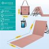 KESSER® Strandmatte klappbar mit verstellbarer Rückenlehne, Strandliege faltbar mit Tragegurt, wasserdichter Handyhülle & Aufbewahrungstasche, Sonnenliege für Strand Garten Terrasse, Liegematte 130Kg Rosa, 1er Set Bild 2