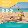 KESSER® Strandmatte klappbar mit verstellbarer Rückenlehne, Strandliege faltbar mit Tragegurt, wasserdichter Handyhülle & Aufbewahrungstasche, Sonnenliege für Strand Garten Terrasse, Liegematte 130Kg Rosa, 1er Set Bild 3