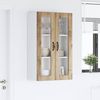 vidaXL Wandglas-Schrank PORTO Artisan-Eiche 60 x 31 x 100 cm 885534 Bild 4
