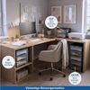 Hausfelder Schubladenbox Schubladenschrank A4 mit 4 Schubladen, Schreibtisch Ordnungssystem, (1-St, A4 mit 4 Schubladen), leicht zu reinigen, BPA-freier Kunststoff, verschiedene Größen Bild 3