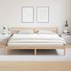 vidaXL Bettrahmen Braun 215,5 x 185,5 x 69,5 cm Massivholz Kiefer 869770 Bild 4