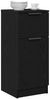 vidaXL Sideboard 2 pcs Schwarz Eichen-Optik 30 x 30 x 70 cm 862773 Bild 3