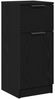 vidaXL Sideboard 2 pcs Schwarz Eichen-Optik 30 x 30 x 70 cm 862773 Bild 5